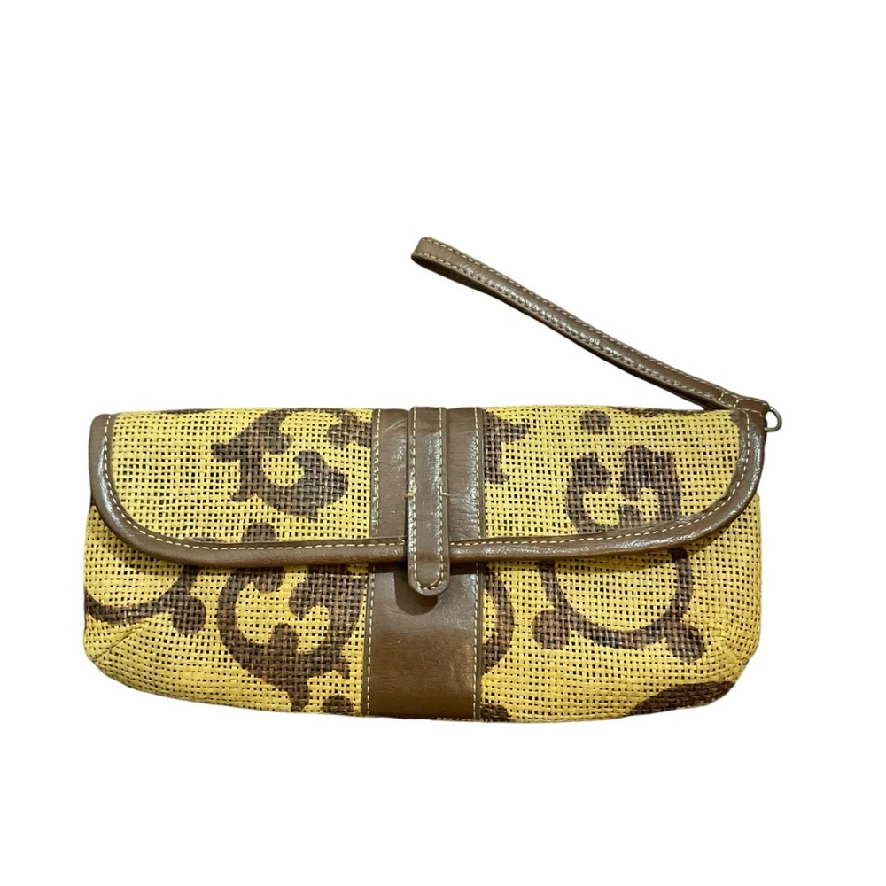 Engage Green New York Women’s Wristlet Beige  & Brown Leonor Mendoza Designs